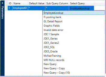 Assign a Query – Reporting for Oracle