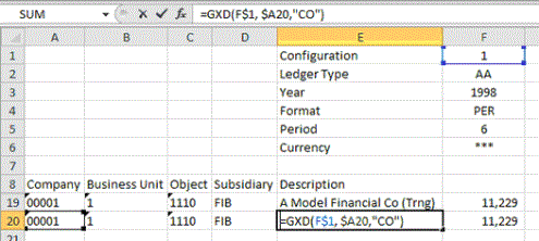 JD Edwards GXD – Reporting for Oracle